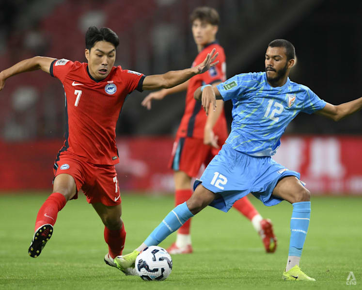 Football: Singapore held by 10-man India in third round of Asian Cup qualifiers