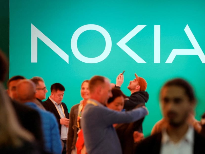 New Nokia's logo is displayed before Global System for Mobile Communications Association's 2023 ahead of the Mobile World Congress (MWC) in Barcelona, Spain February 26, 2023 New Nokia's logo is displayed before Global System for Mobile Communications Association's 2023 ahead of the Mobile World Congress (MWC) in Barcelona, Spain February 26, 2023