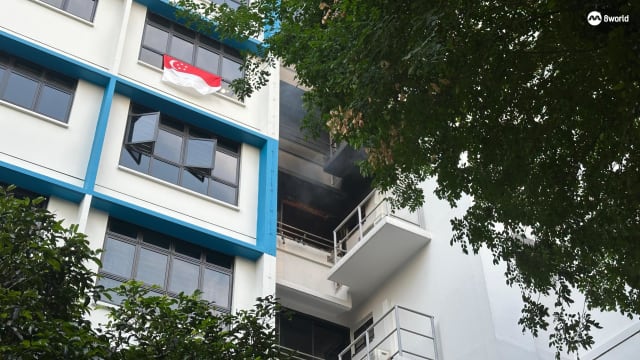 疑无人看管煮食酿文礼组屋火患 一民防人员不适送院