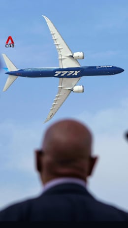 Acrobatic aircraft perform aerial show on opening day of Dubai Airshow