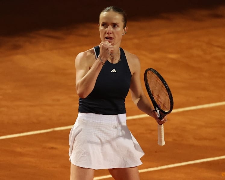 Svitolina fights off Gauff to win third Italian Open title