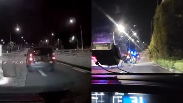 疑酒驾躲路障与交警追逐 25岁男子失控翻车被捕