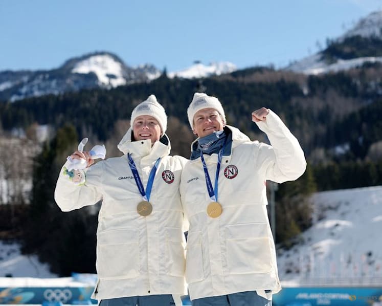 Crosscountry-Norway win men's team sprint to deliver Klaebo fifth Games gold