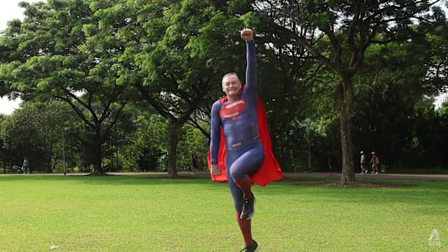 He runs instead of flies but Singapore's very own Superman is finding a way to leave his own mark