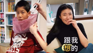 Actress Kate Pang cuts son’s hair for the first time. He ends up looking like someone did it 'to torture him'