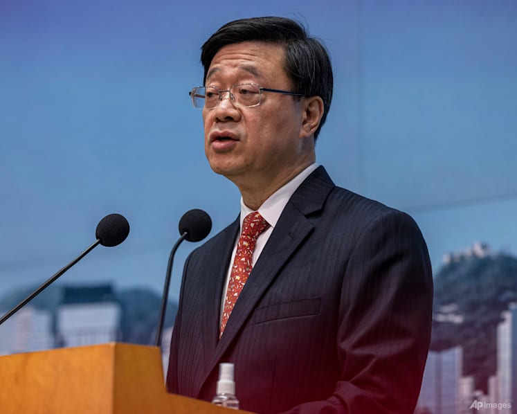 Hong Kong leader says China's sentencing of US citizen exposes national security threats