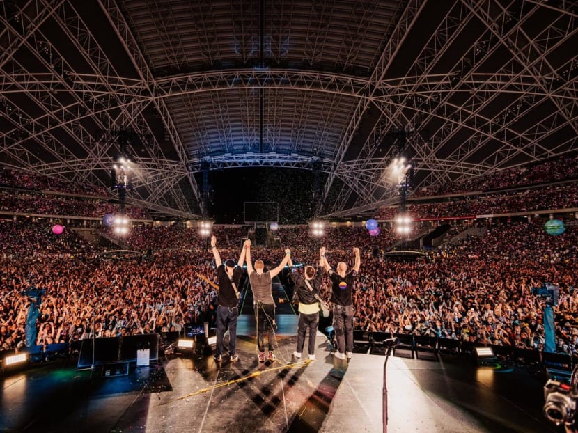 British band Coldplay kicked off their Music Of The Spheres tour in Singapore with a sold-out crowd at the National Stadium on Jan 23, 2024.