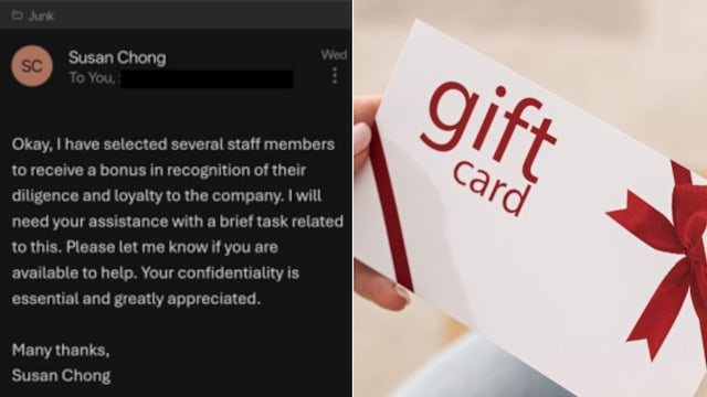 假扮上司诱员工买礼品卡 警吁民众慎防骗子新手段