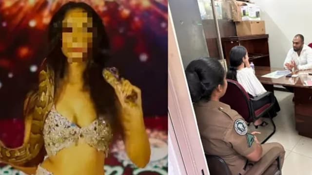 斯里兰卡选美参赛者 与受保护蟒蛇共舞被罚款