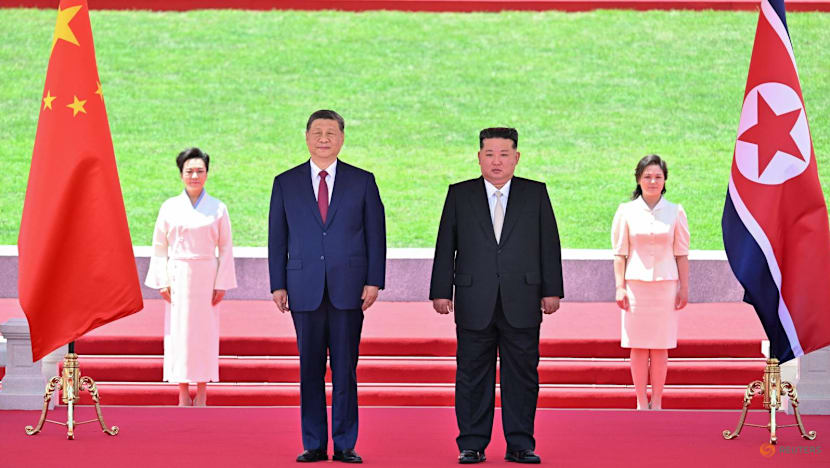 China's Xi vows unwavering support for North Korea's Kim in rare Pyongyang visit