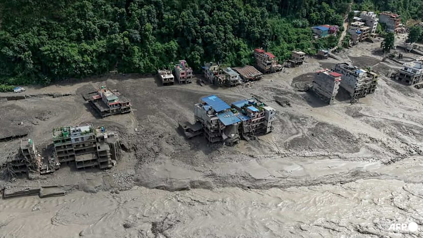 Avalanche-triggered flash floods in Nepal leave at least eight dead and hundreds missing