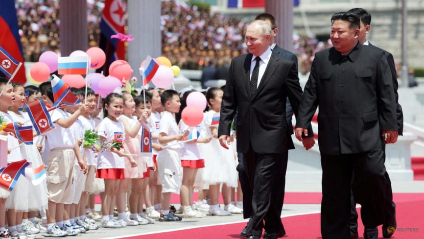 Putin gets lavish welcome in North Korea with vows of support Putin gets lavish welcome in North Korea with vows of support