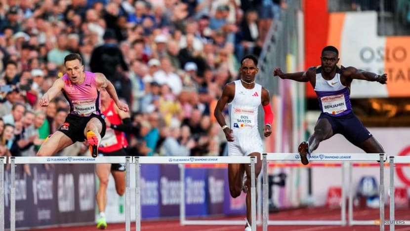 Norway's Warholm shatters own world best time in 300m hurdles