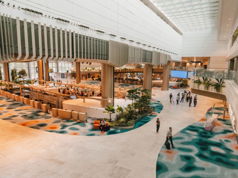 A view of Terminal 2's Departure Hall at the North Wing, which began operations on Thursday, Sept 28, 2023. A view of Terminal 2's Departure Hall at the North Wing, which began operations on Thursday, Sept 28, 2023.