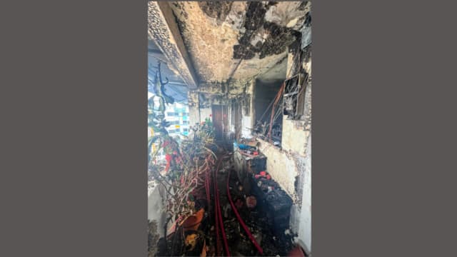 大巴窑组屋单位起火 一人入院