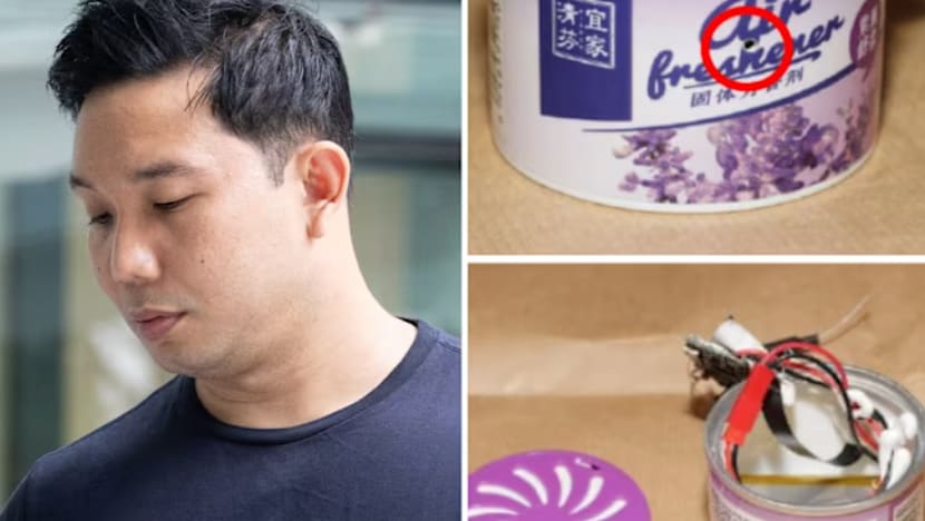 Air Freshner ரகசிய கேமரா - ஆபாசக் காணொளி எடுத்த ஆடவருக்கு 28 வாரச் சிறை