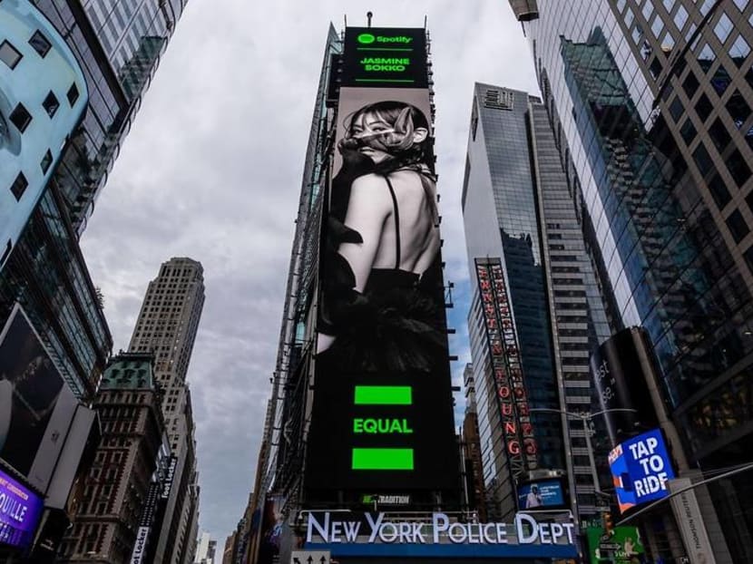 Spotted: Singapore's Jasmine Sokko on a billboard at New York’s Times Square Spotted: Singapore's Jasmine Sokko on a billboard at New York’s Times Square