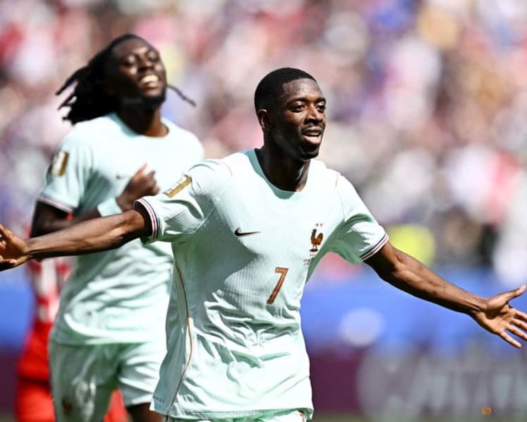 Dembele's quickfire treble powers France to 4-1 World Cup win over second-string Norway
