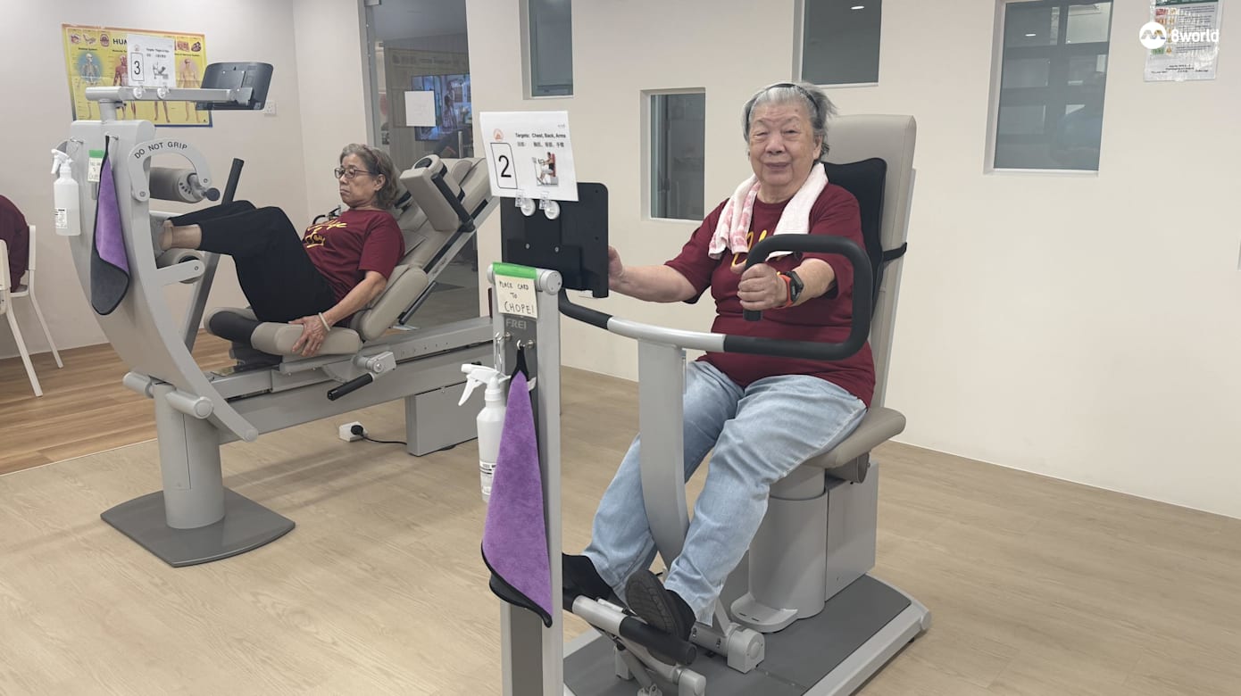 蒙巴登民众俱乐部为年长者量身定做的健身设施“健得力”（Gym Tonic）。（图：林佳颖）