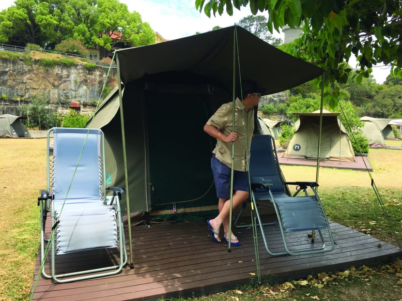 Glamping on Cockatoo Island