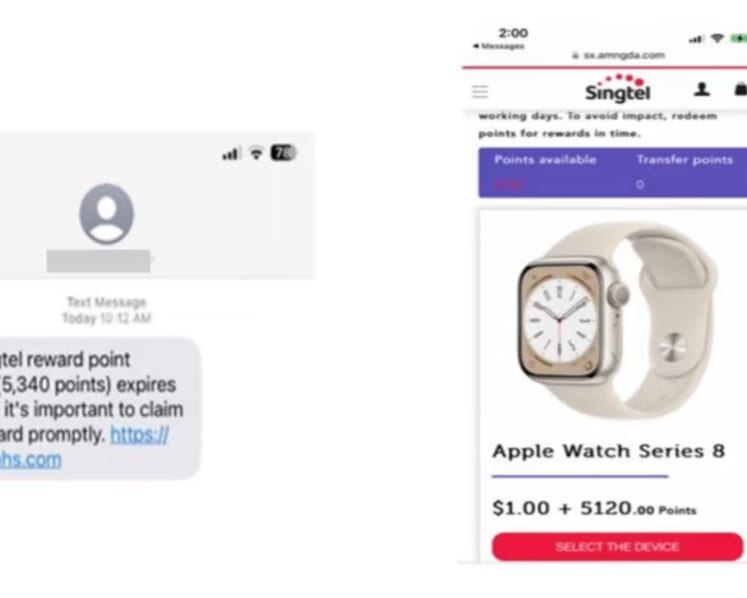 At least S$20,000 lost to fake Singtel SMS phishing scams since June: Police