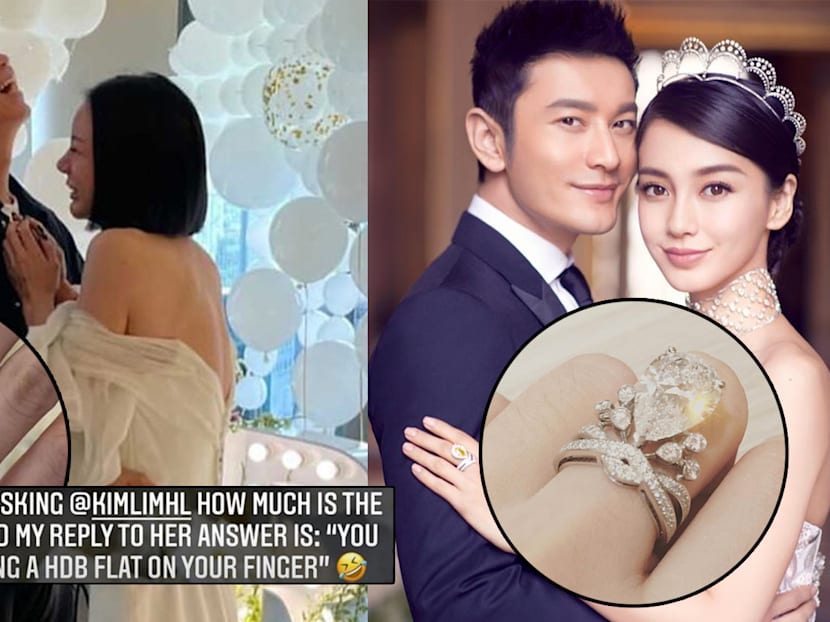 Kim Lim&rsquo;s Engagement Ring Apparently Costs As Much As An "HDB Flat" & 4 Other Massive Celeb Engagement Rings