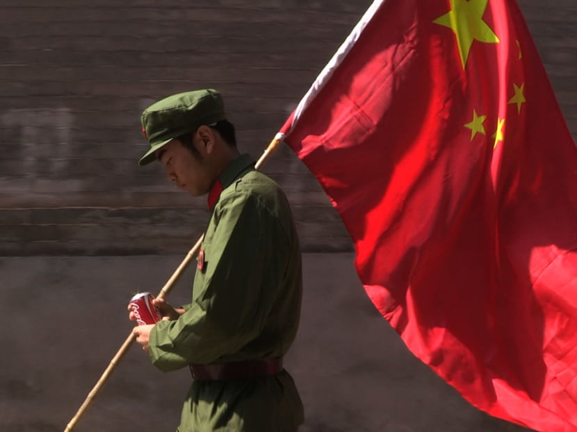 A still from the Chinese documentary "A Young Patriot". A still from the Chinese documentary "A Young Patriot".