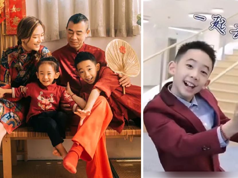 Jordan Chan's 9-year-old son wows netizens with bilingual hosting skills in school promo video