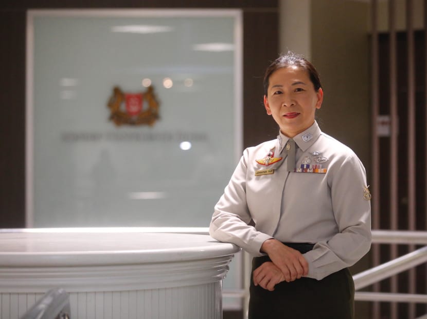 Senior Warrant Officer Jennifer Tan, who will be promoted to become the Singapore Armed Forces' first female Chief Warrant Officer.
