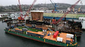 Seattle World Cup barge gives soccer's global language a waterfront home
