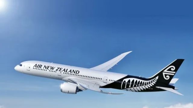 新西兰航空于奥克兰降落前遭闪电击中 所幸最终平安降落