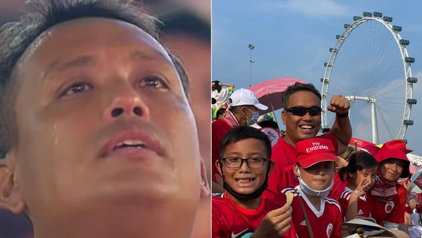 'I want to be a role model for my children, to be proud of S'pore just like my parents were,' says man who cried at NDP