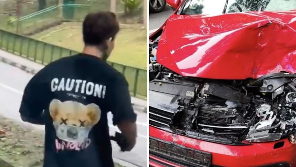 Driver to be charged after crashing into vehicles in Telok Blangah police chase and later fleeing on foot