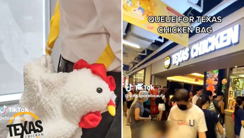#trending: Long queues of up to 5 hours for free Texas Chicken bag bemuse netizens