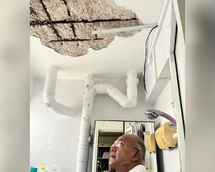 Yishun resident taken to hospital after spalling concrete falls in HDB flat