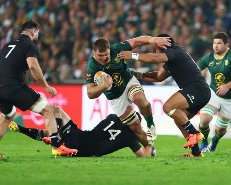 Springboks must handle All Blacks pressure at the breakdown, Reinach says