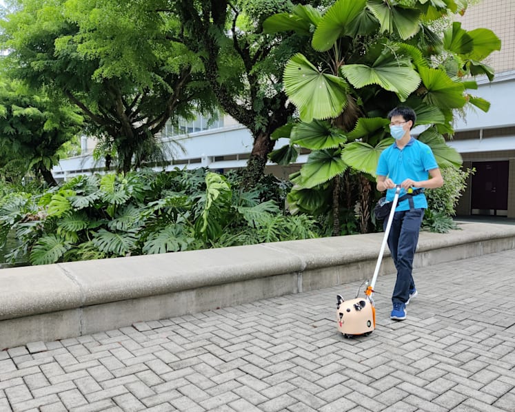 Nanyang Polytechnic students develop robot guide dog on wheels to help vision impaired