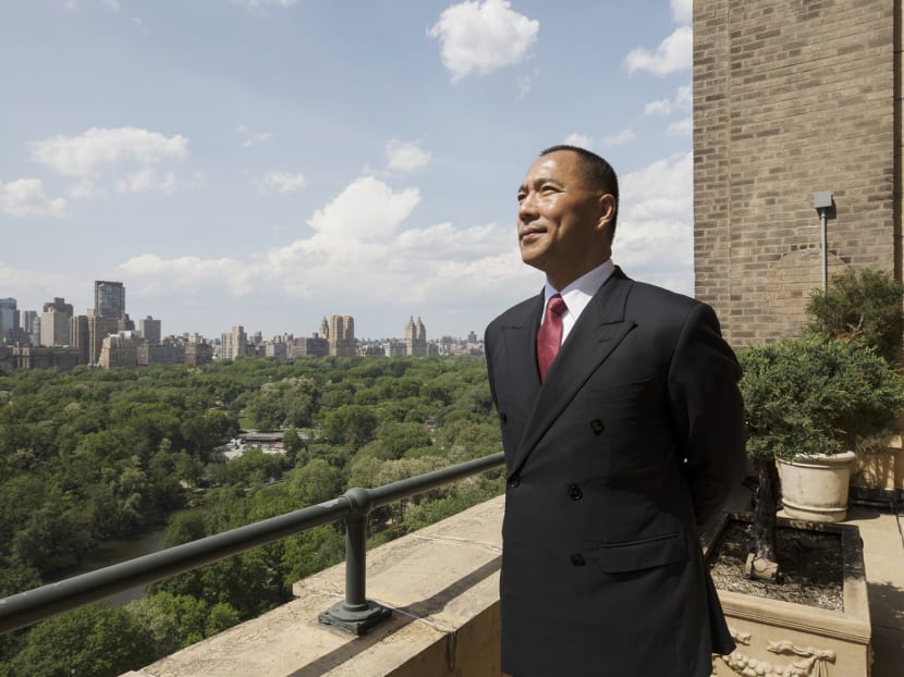 Mr Guo Wengui, a Chinese billionaire, at his Manhattan, New York, apartment, on May 16. Mr Guo, in self-imposed exile, has hurled political grenades at the Chinese Communist Party for months, accusing senior leaders of graft, and using Twitter as his loudspeaker. Photo: The New York Times