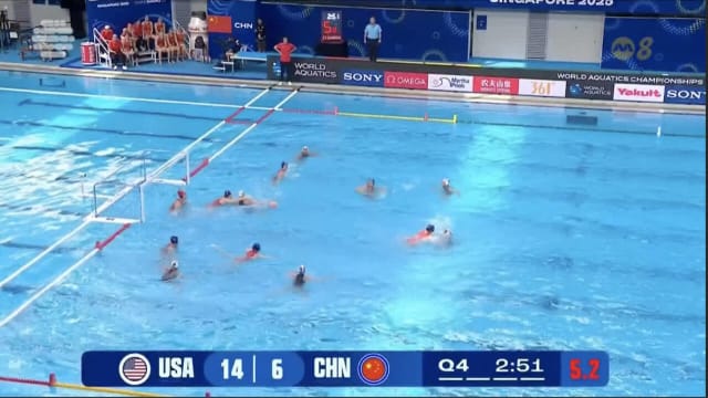 世锦赛女子水球小组赛 美国15比7轻取中国