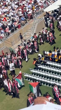 Stanford graduates walk out during Google boss Pichai's commencement address