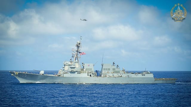 菲美日在南中国海联合军演 中方指破坏稳定