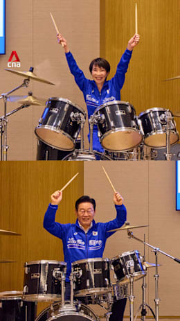 Japan, South Korean leaders play ‘Golden’ and ‘Dynamite’ in drum duet