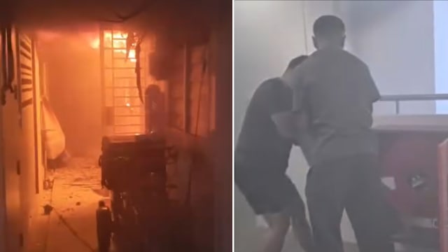  榜鹅一栋组屋同日接连火患 民众自发撤离所幸无人丧命
