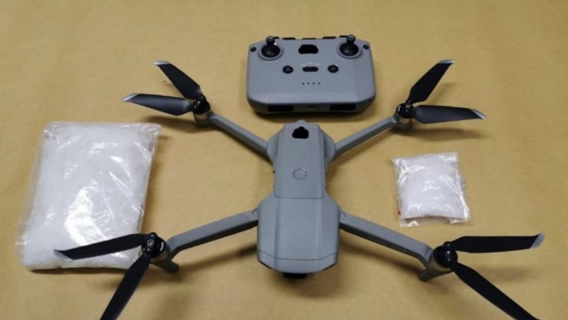 4 arrested for suspected drug trafficking using drone that flew between Kranji and JB