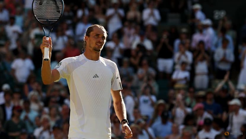 Zverev eases into Wimbledon last 16, says just getting started