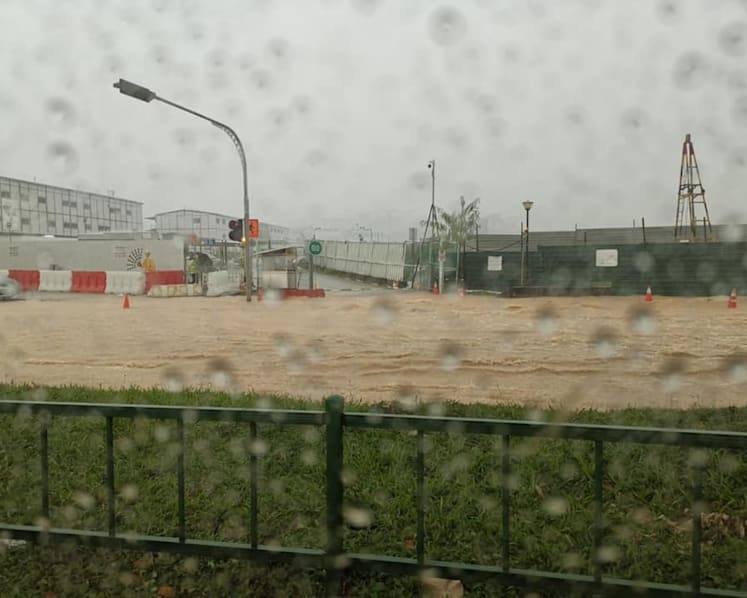 Heavy rains lead to flash floods in areas across Singapore