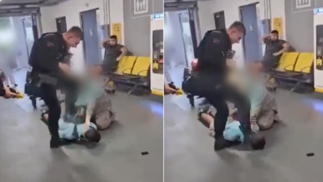 英国警察逮捕嫌犯用脚踩踢其头部  引发民众愤怒和抗议