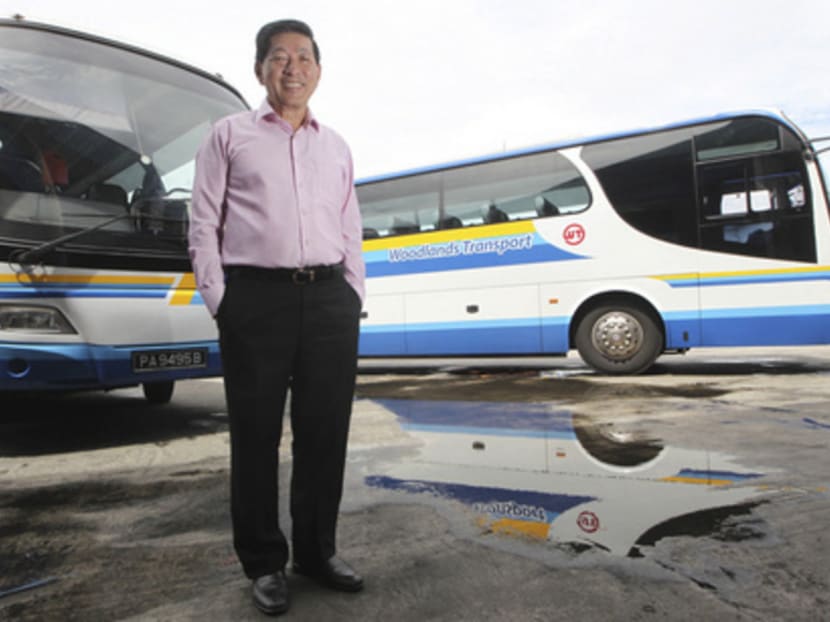 Woodlands Transport buses make about 1,500 trips daily and the company’s annual revenue stands at more than 
S$100 million. 
PHOTO: Ooi Boon Keong
