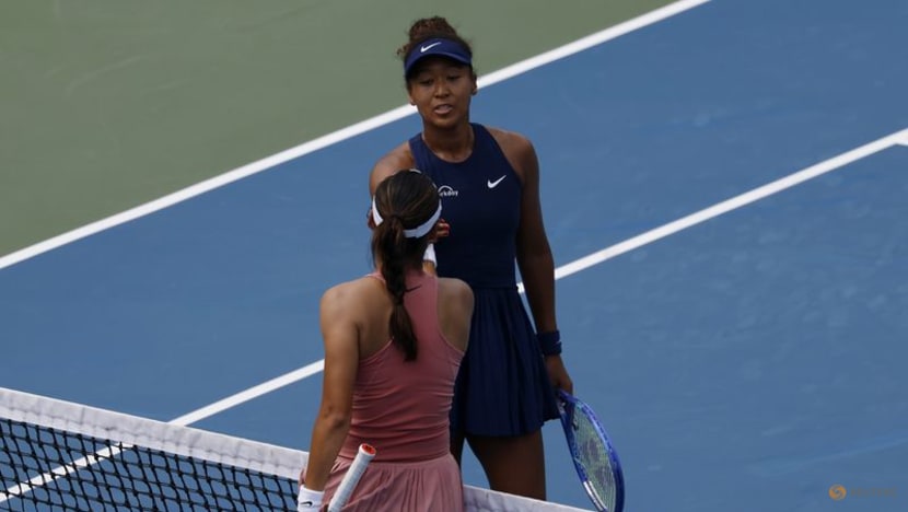 Raducanu beats Osaka in straight sets to reach Washington quarters