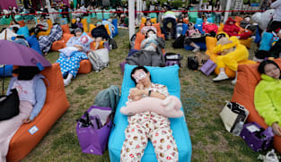Seoul holds 'Power Nap Contest' in sleep-deprived South Korea